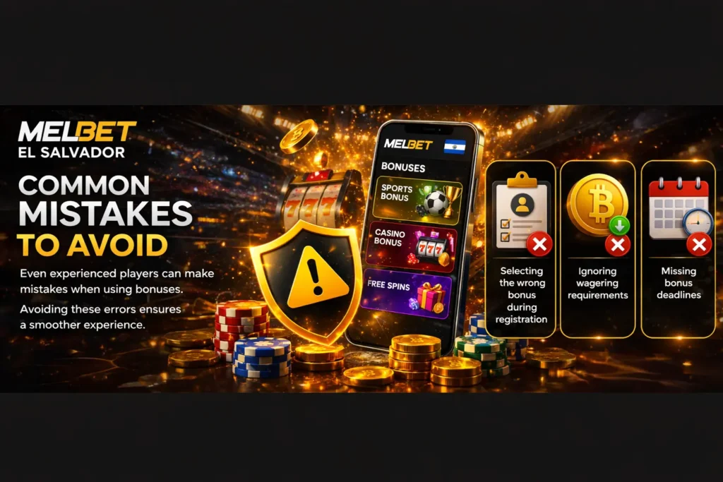 Melbet casino El salvador bonuses common mistakes