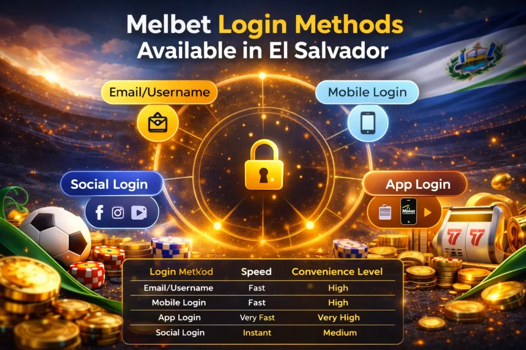 Melbet casino login method